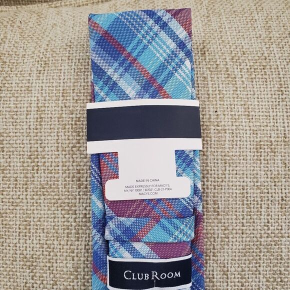Club Room Classic Garcia Plaid Tie - Picture 6 of 8